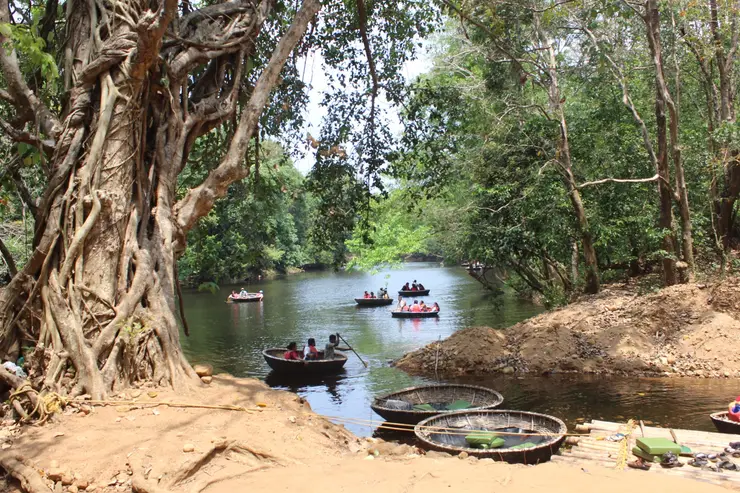 Adavi ecotourism on the Kallar river near Konni, Pathanamthitta