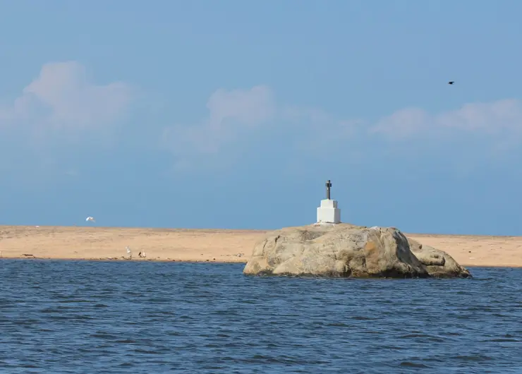 Poovar beach and estuary near Trivandrum