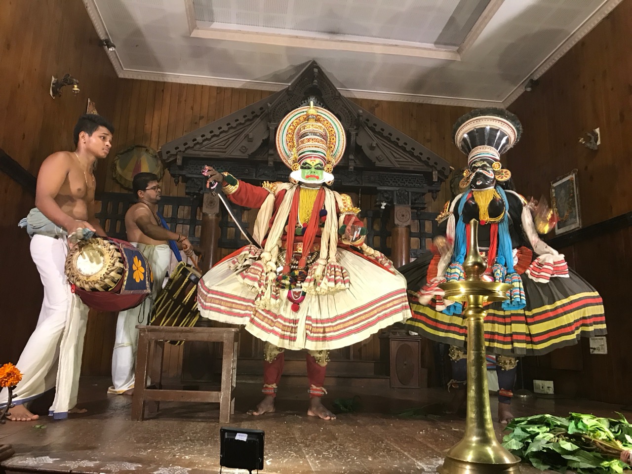 A Kathakali performer in costume